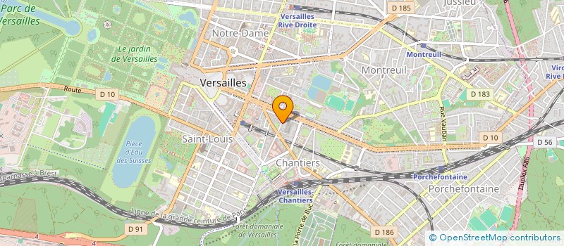 localisation de l'entreprise SC VANVERS  VERSAILLES