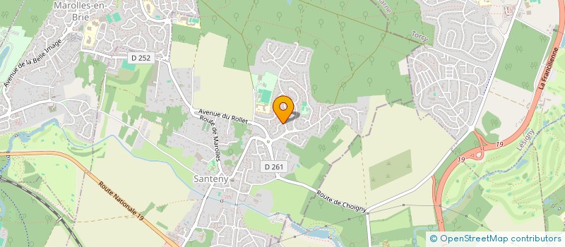 localisation de l'entreprise SC VEILLON  SANTENY