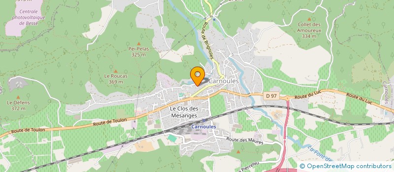 localisation de l'entreprise SC VERLAINE  CARNOULES