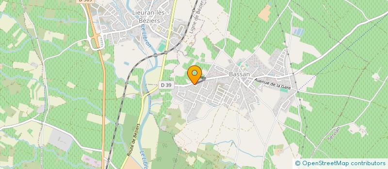 localisation de l'entreprise SC VERNIERES  LIEURAN-LES-BEZIERS