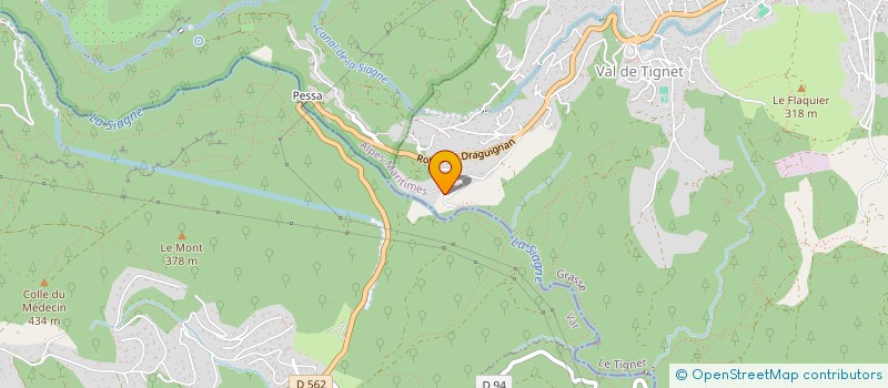 localisation de l'entreprise SC VEYANS à LE TIGNET