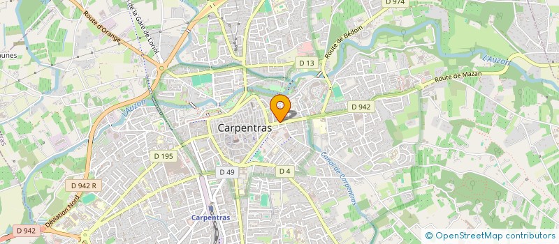 localisation de l'entreprise SC VISION à CARPENTRAS