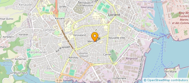 localisation de l'entreprise SC WENDLING-PERON  LORIENT