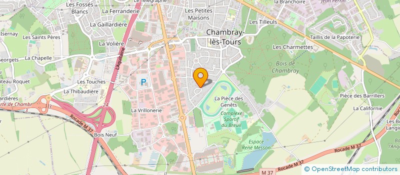 localisation de l'entreprise SC YACO  CHAMBRAY-LES-TOURS