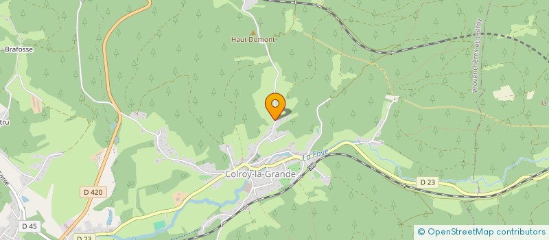 localisation de l'entreprise SC YANNIS & LISA  PROVENCHERES-ET-COLROY