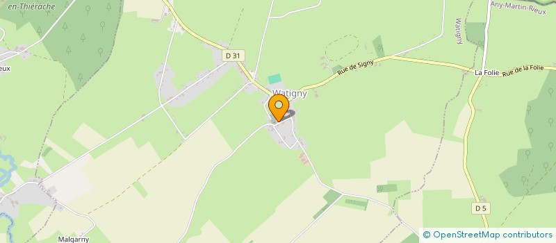 localisation de l'entreprise SC01  WATIGNY
