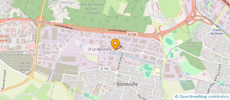 localisation de l'entreprise SC2 à BONDOUFLE