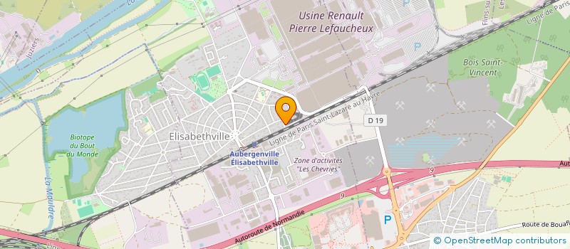 localisation de l'entreprise SC2 PAVE NEUF  AUBERGENVILLE