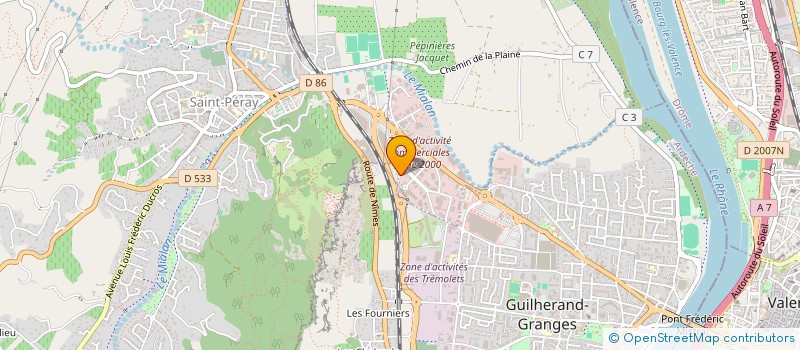 localisation de l'entreprise SC2B à SAINT-PERAY