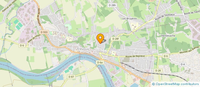 localisation de l'entreprise SC2D à TREVOUX