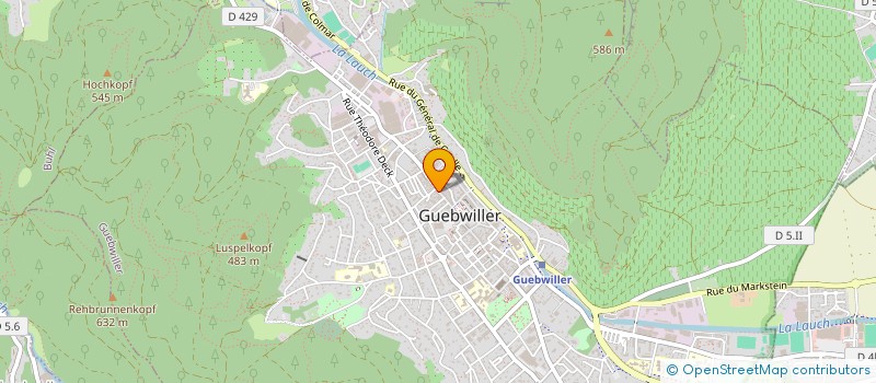 localisation de l'entreprise SC2F  GUEBWILLER