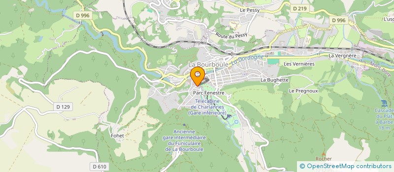 localisation de l'entreprise SC2F  LA BOURBOULE