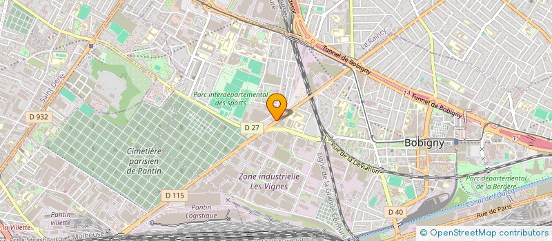 localisation de l'entreprise SC2F  BOBIGNY