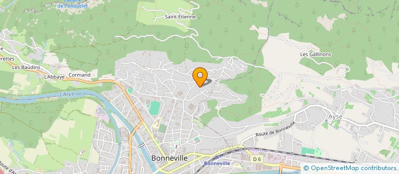 localisation de l'entreprise SC2J  BONNEVILLE