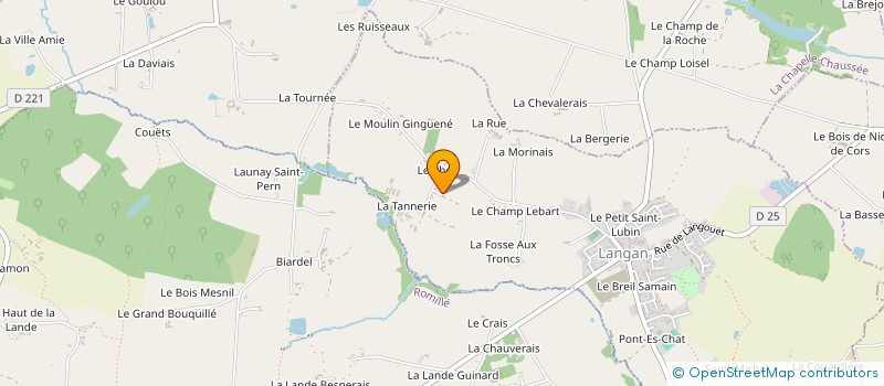 localisation de l'entreprise SC2L  LANGAN