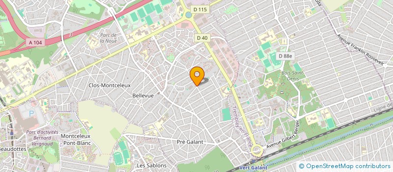 localisation de l'entreprise SC2R-COMMUNICATION RACCORDEMENT RESEAUX à VILLEPINTE