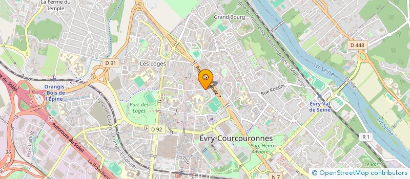 localisation de l'entreprise SCA 2000 EVRY à EVRY-COURCOURONNES