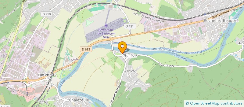 localisation de l'entreprise SCA  CHALEZE