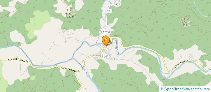 localisation de l'entreprise SCA  FAYET