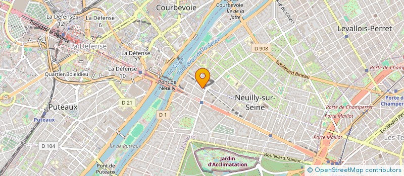 localisation de l'entreprise SCA à NEUILLY-SUR-SEINE