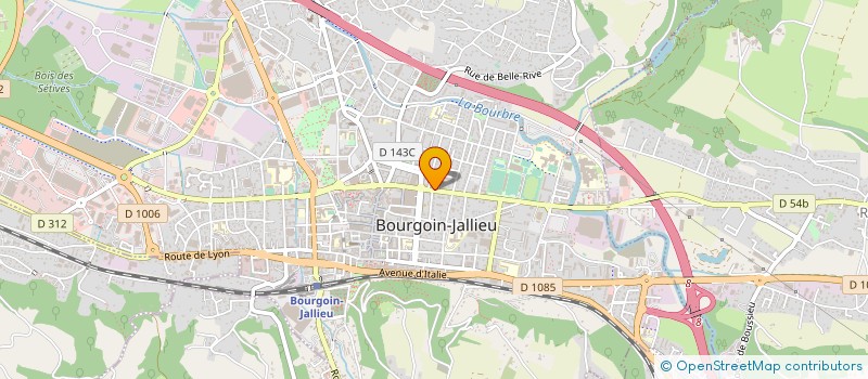 localisation de l'entreprise SCA ARCOFAIN  BOURGOIN-JALLIEU