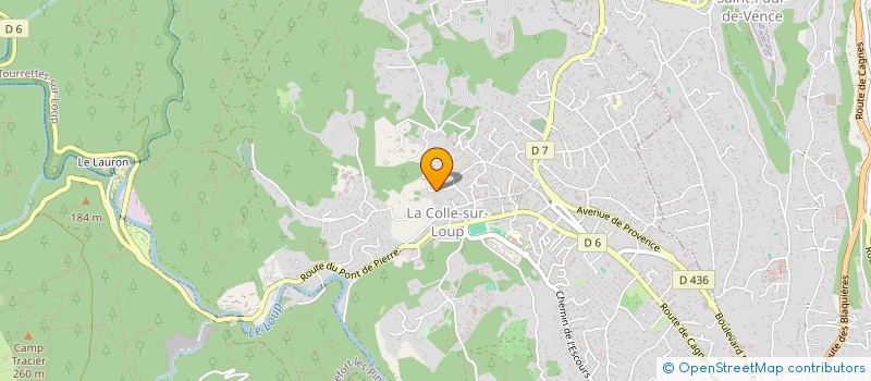 localisation de l'entreprise SCA BAGHERRA  LA COLLE-SUR-LOUP