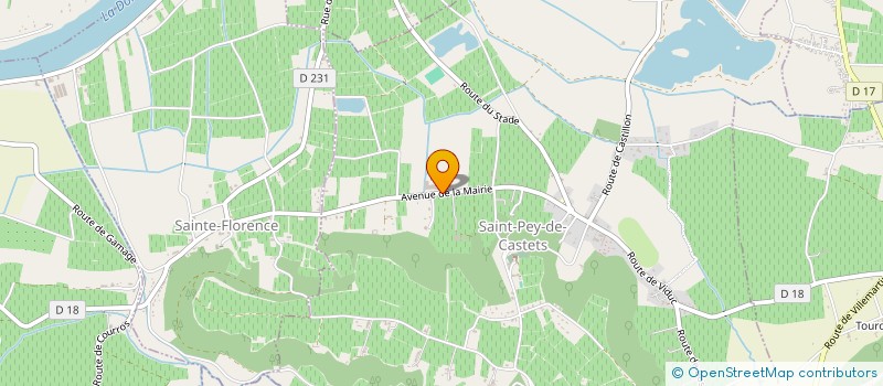 localisation de l'entreprise SCA CAVE LOUIS VALLON  SAINT-PEY-DE-CASTETS