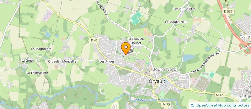 localisation de l'entreprise SCA CHAMPENOIS à ORVAULT