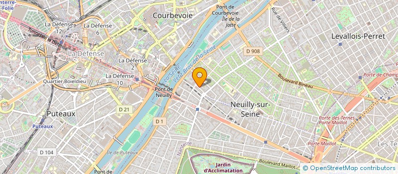 localisation de l'entreprise SCA CHARLEMAGNE à NEUILLY-SUR-SEINE