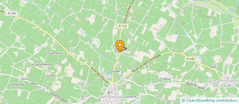 localisation de l'entreprise SCA CHATEAU CADET PIOLA  SAINT-EMILION