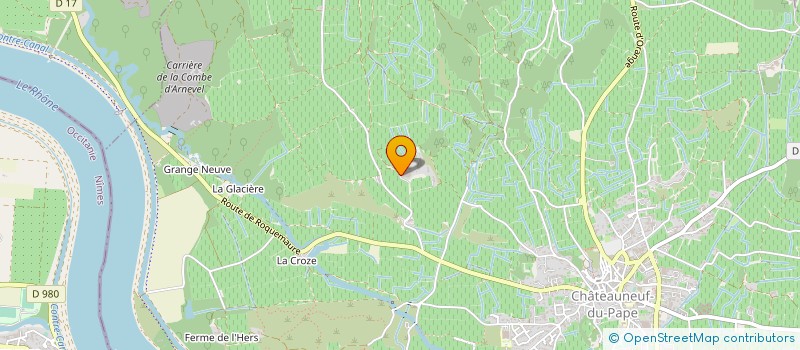 localisation de l'entreprise SCA CHATEAU DE LA GARDINE BRUNEL ET FILS  CHATEAUNEUF-DU-PAPE