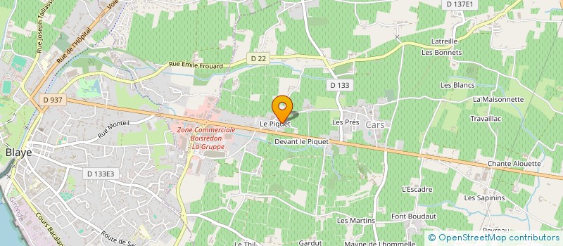 localisation de l'entreprise SCA CHATEAUX SOLIDAIRES à CARS