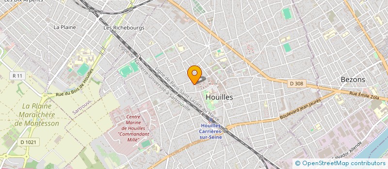 localisation de l'entreprise SCA CONSEIL DIGITAL  HOUILLES