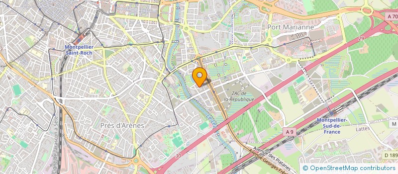 localisation de l'entreprise SCA CONSULTANTS à MONTPELLIER