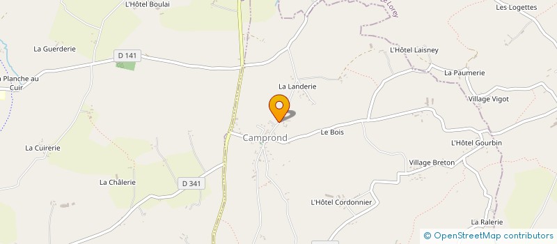 localisation de l'entreprise SCA DE LA HAUTE FOLIE à CAMPROND