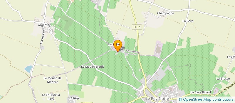 localisation de l'entreprise SCA DES CAVES BILLARD  LE PUY-NOTRE-DAME