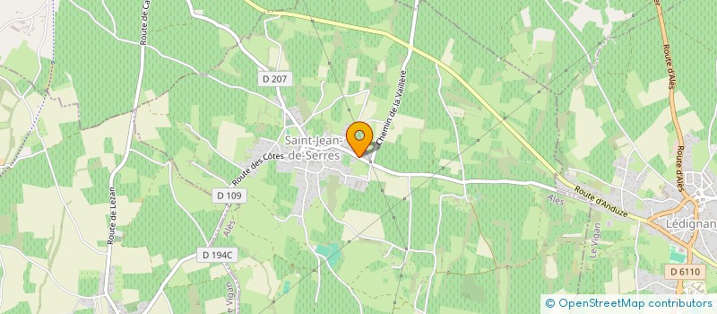 localisation de l'entreprise SCA DES VIGNERONS DE ST JEAN DE SERRES à SAINT-JEAN-DE-SERRES