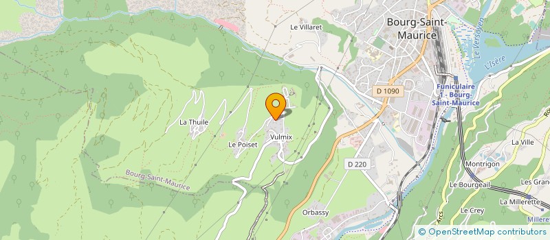 localisation de l'entreprise SCA DU VERSANT SUD  BOURG-SAINT-MAURICE