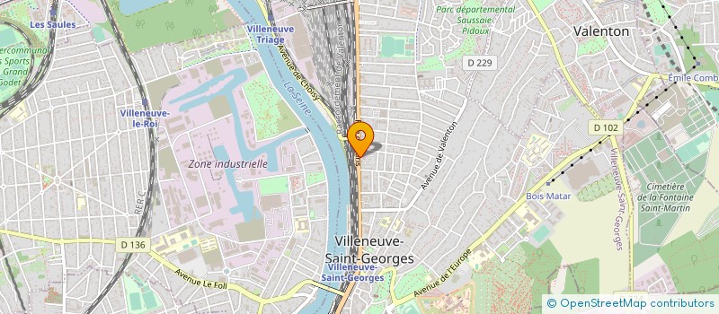 localisation de l'entreprise SCA ETANCHEITE à VILLENEUVE ST GEORGES