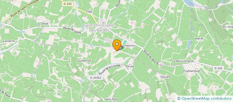 localisation de l'entreprise SCA FAMILLE BEAUMARTIN  SAINT-CHRISTOPHE-DES-BARDES