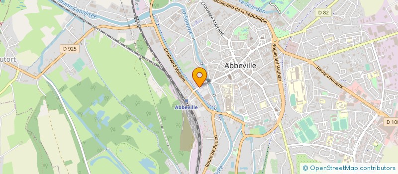 localisation de l'entreprise SCA FOOTBALL FEMININ à ABBEVILLE