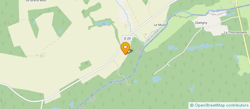 localisation de l'entreprise SCA FOREST PISCICOLE LES POULETTERIES  CHAON