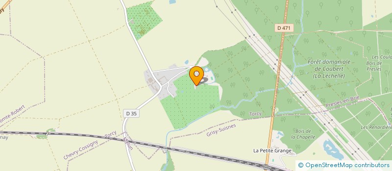 localisation de l'entreprise SCA FRUITIERE DE COSSIGNY  CHEVRY-COSSIGNY