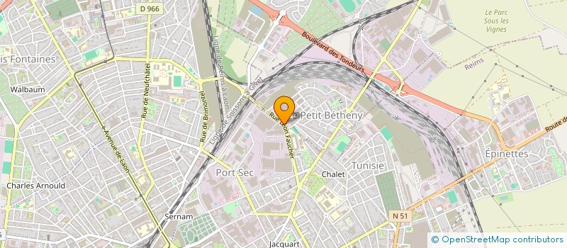 localisation de l'entreprise SCA GACOIN à REIMS