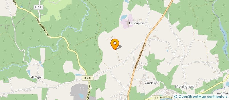 localisation de l'entreprise SCA KONIAMBO FOBOUANO  MONTPON-MENESTEROL