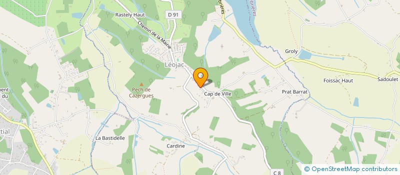 localisation de l'entreprise SCA L 2300  LEOJAC