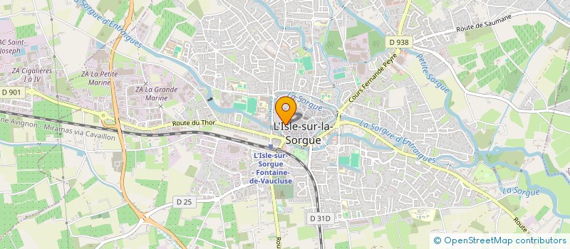localisation de l'entreprise SCA LA COURTOISE à L ISLE SUR LA SORGUE