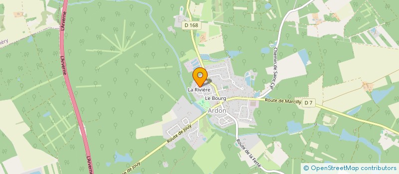 localisation de l'entreprise SCA LA RIVIERE DE L AIGLERIE à ARDON