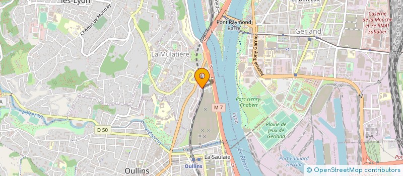 localisation de l'entreprise SCA LAGARRIGUE  LA MULATIERE