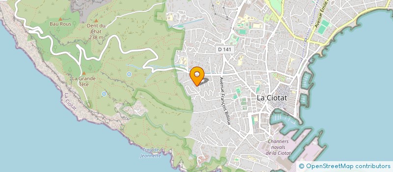 localisation de l'entreprise SCA LAVAUX  LA CIOTAT